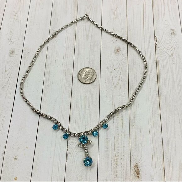 VTG Rhinestone Necklace  - Picture 1 of 3